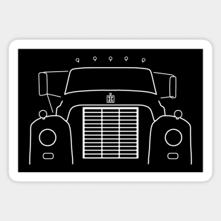 International Harvester Loadstar 1600 classic truck white outline graphic Sticker